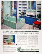 original and intact antique chicago c. 1940's streamlined style "contour" series cast iron bathtub salesman sample