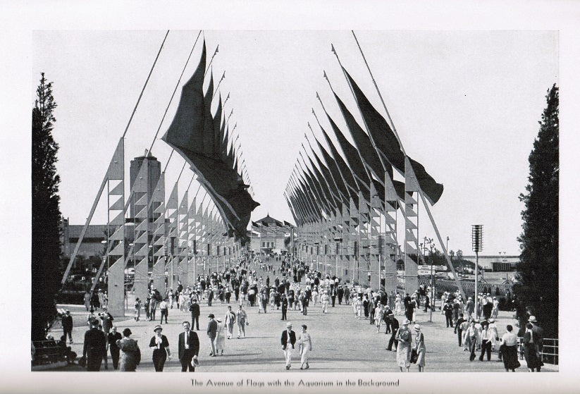 all original and intact single c. 1930's depression-era paperback photograph booklet identified as the "official pictures of a century of progress exposition"