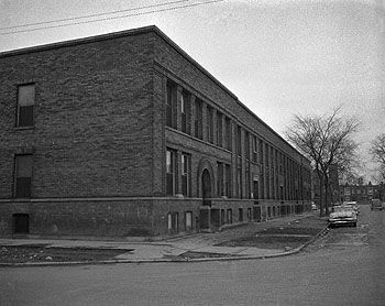 frank lloyd wright-designed francisco terrace apartment building buff-colored terra cotta cornice fragment