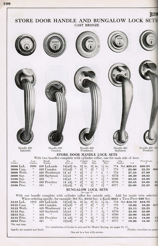 highly collectible c. 1920 russell and erwin manufacturing company's "catalogue of hardware" volume 11