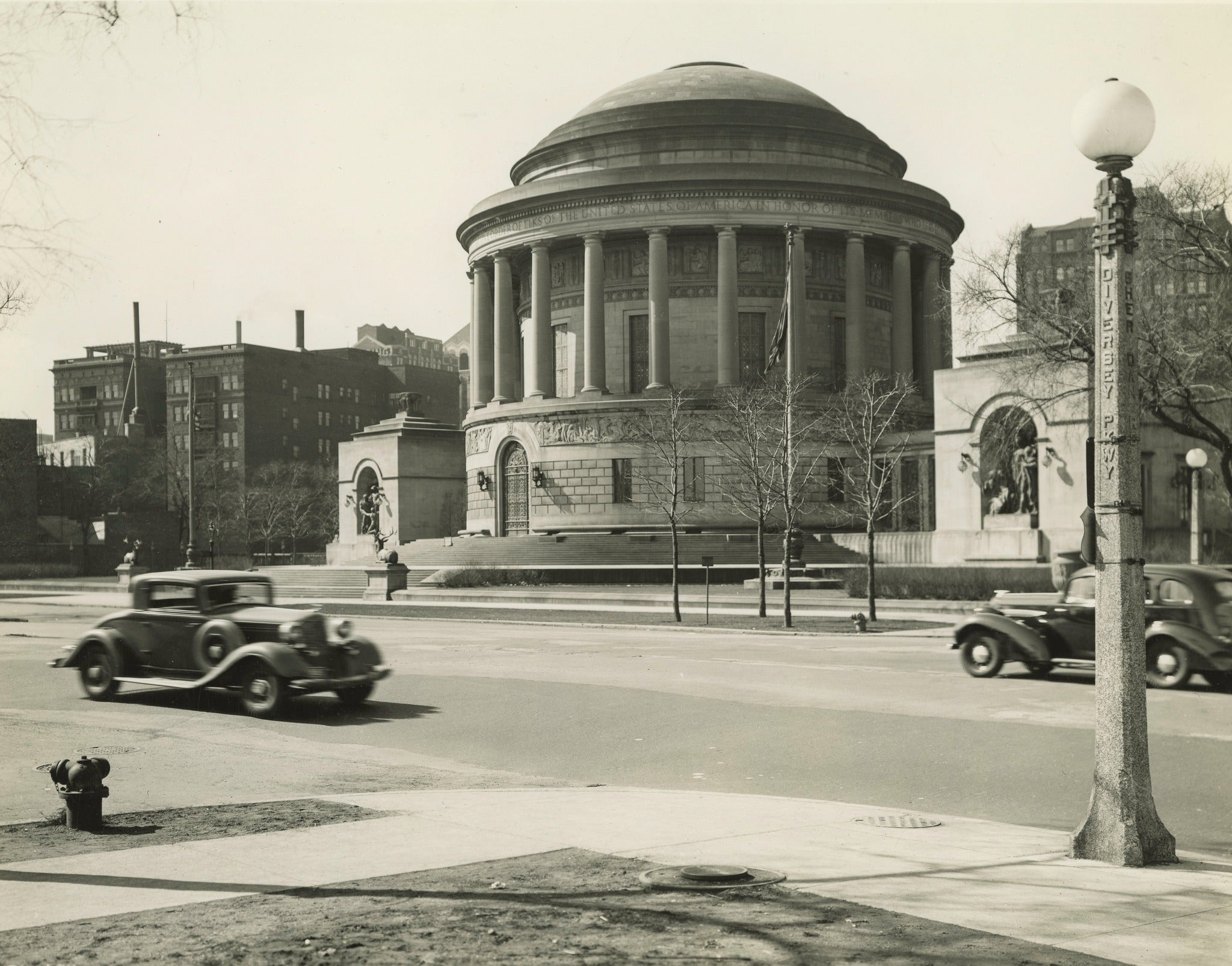 multiple original early 20th century exterior photographic images of egerton swartwout's beaux-arts style elks national memorial and headquarters building (1924-26)