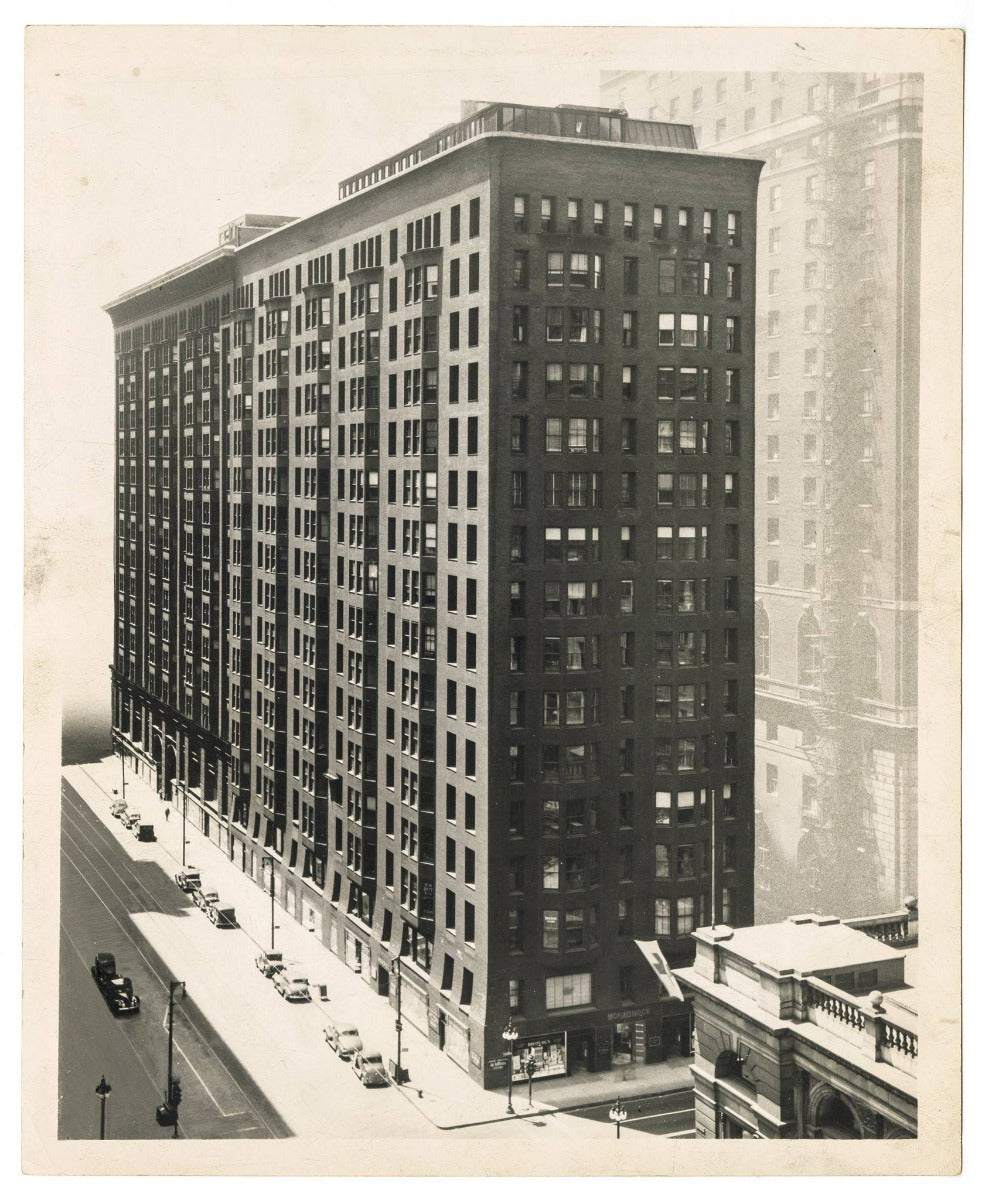 original dark brown anderson pressed brick from burnham and root's monadnock building (north half, 1891)