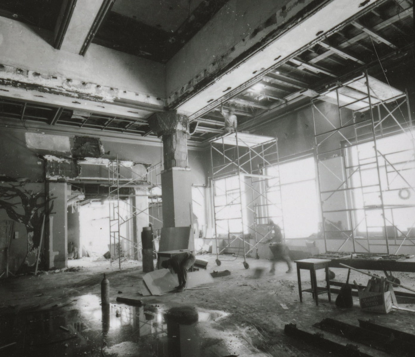 original 1893 museum-quality adler and sullivan chicago stock exchange trading room art glass skylight window