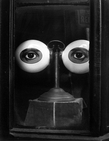 exceptional c. 19th century all original diminutive antique american visually striking optician or optometrist storefront trade sign with original gilded finish over wood and "flash" glass lenses