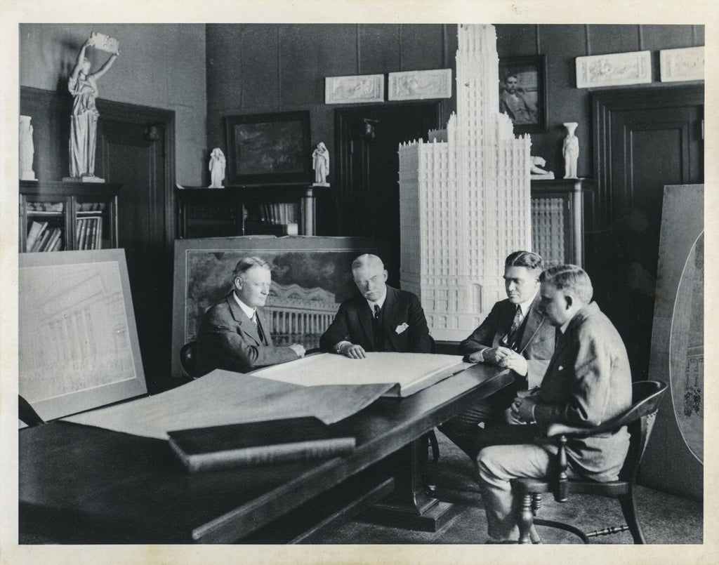 original downtown chicago wrigley building interior office door "unilock" with intact bower-barff finish