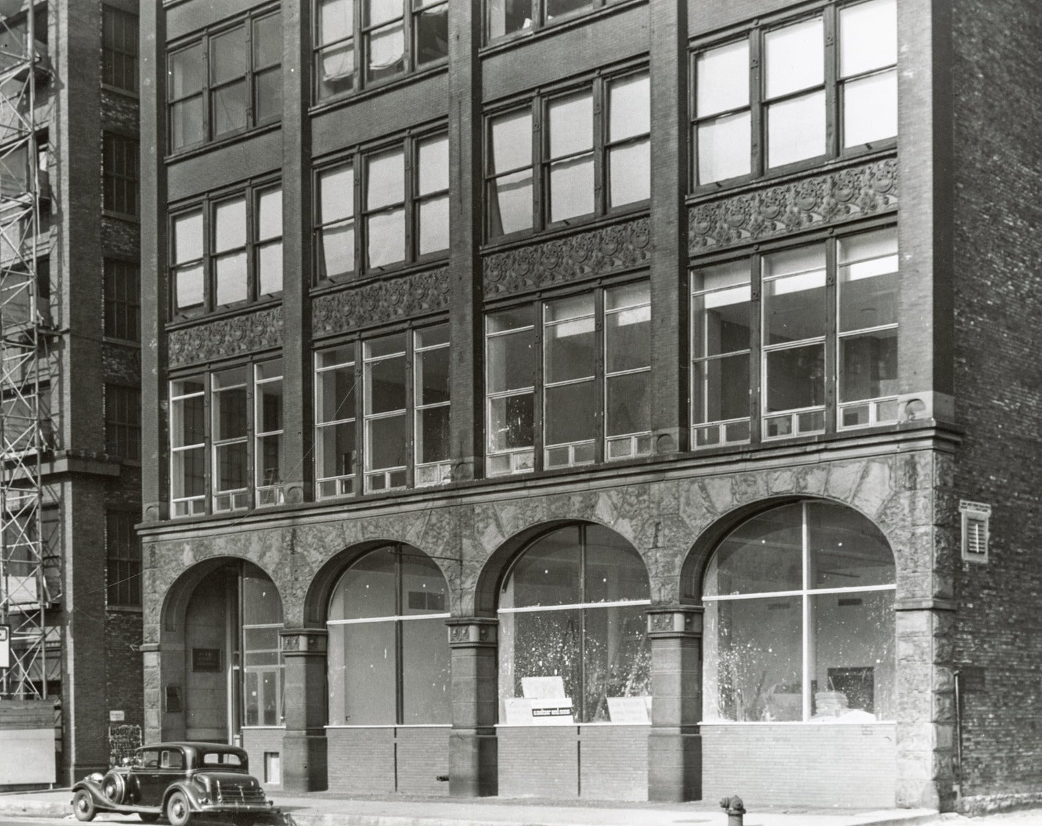 original 1884 adler and sullivan troescher building exterior terra cotta salvaged fragment
