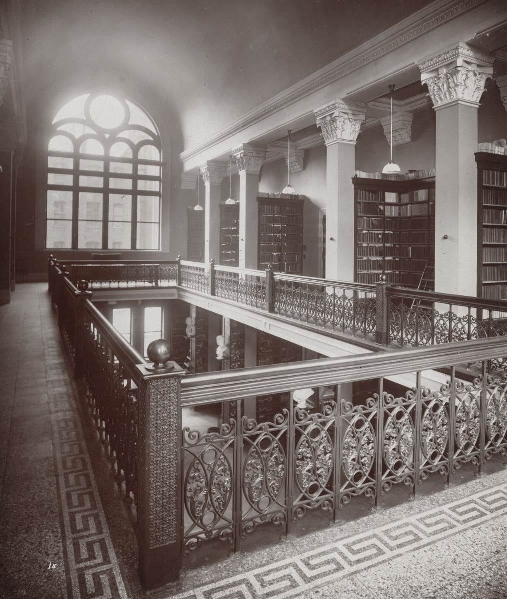 historically important solid bronze victorian-era floor grille or grate salvaged from henry ives cobb's chicago historical society building