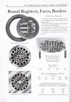 original  c. 1925 highton pocket book or booklet catalog containing several residential and commercial grilles and registers
