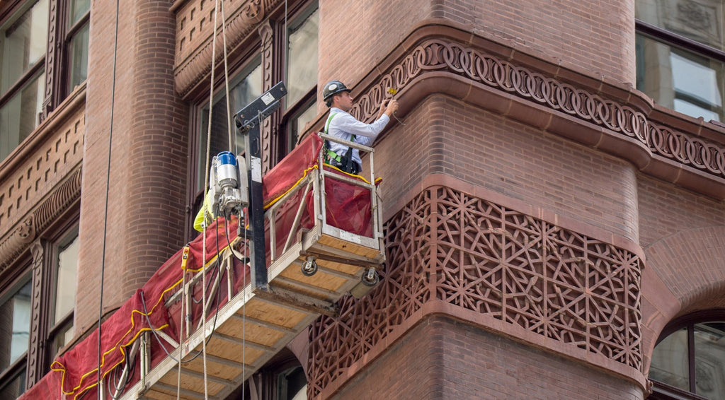 rare 1887-88 original john wellborn root-designed terra cotta window header salvaged from chicago's rookery building