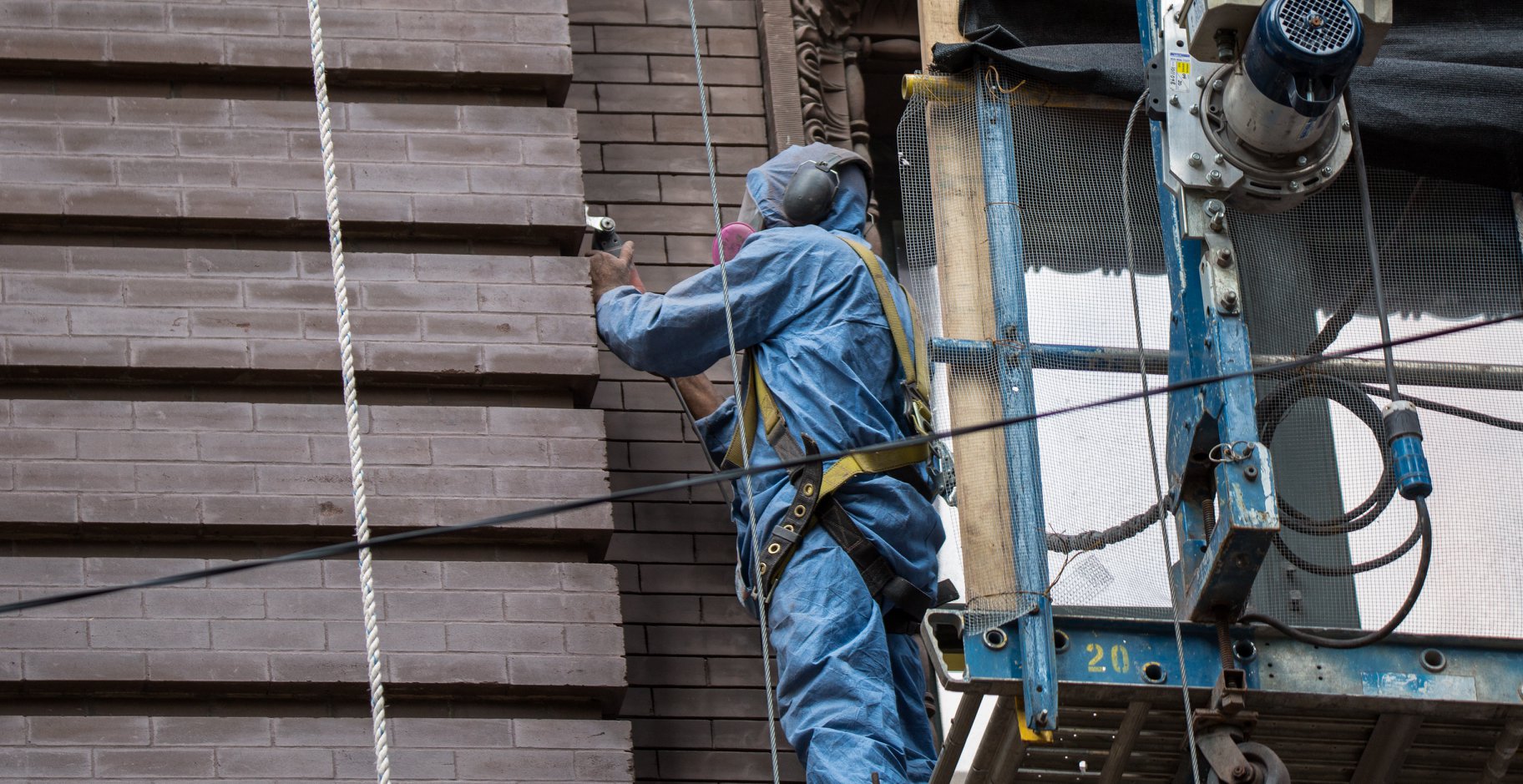faithfully recast martin roche-designed marquette building terra cotta panel fabricated for building's restoration in 2019