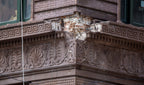 faithfully recast martin roche-designed marquette building terra cotta panel fabricated for building's restoration in 2019