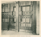louis h. sullivan-designed ornamental cast iron copper-plated chicago stock exchange elevator surround panel