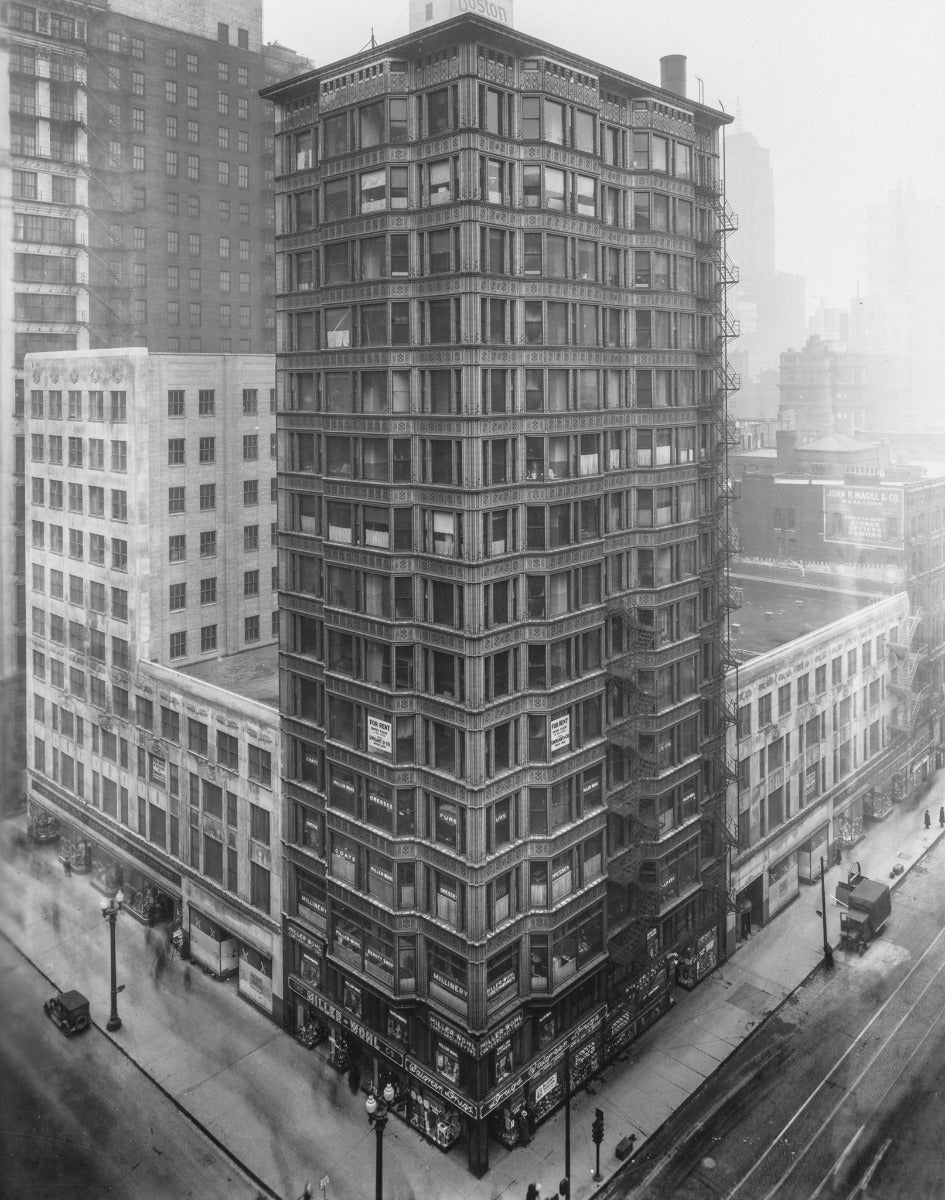 pair of historically important white-glazed exterior reliance building terra cotta panels with allover crazing
