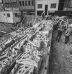 original 1894 george grant elmslie-designed chicago stock exchange building terra cotta spandrel panel fragment