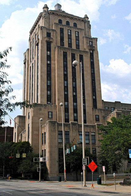original "jazz age" c. 1933 american antique ruby red glass interior elevator lobby indicator plaque replacement directional arrow inset