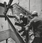 all original louis h. sullivan-designed chicago stock exchange building interior staircase riser with well-preserved copper-plated finish