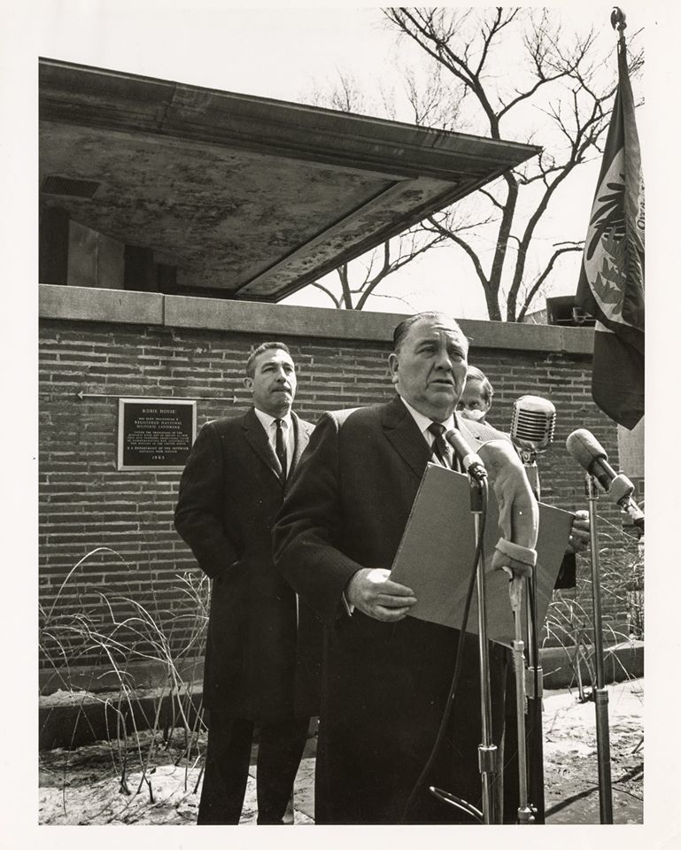 rare original 1963 frank lloyd wright robie house restoration fund, university of chicago cards