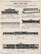 original c. 1929 e. t. barnum iron & wire works softbound "no. 750 hardware catalog" featuring iron fencing, window guards, fire escapes and other iron ornament
