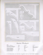highly illustrated c. 1920 architectural interior and exterior woodwork catalog featuring "the permenant furniture for your home" from the curtis companies