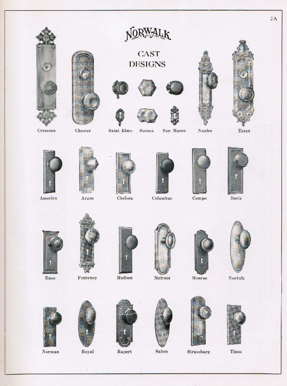 all original and intact heavily illlustrated norwalk lock company "locks and builders' hardware" 1933 hardbound product catalog