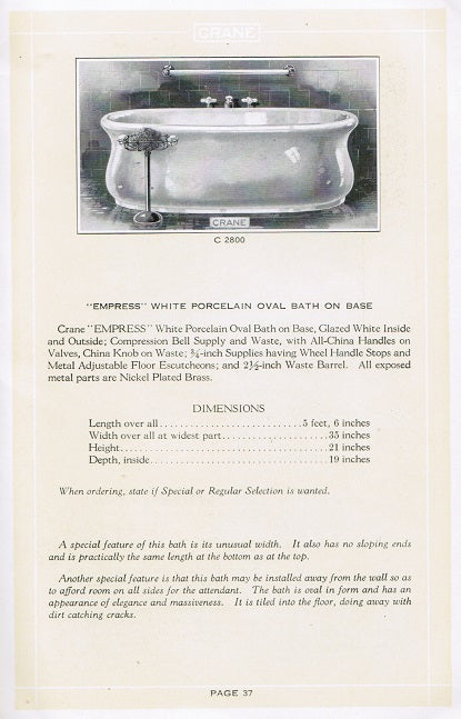 original early 1920's american softbound crane company "homes of comfort" catalog featuring plumbing fixtures for the heating and plumbing contractor