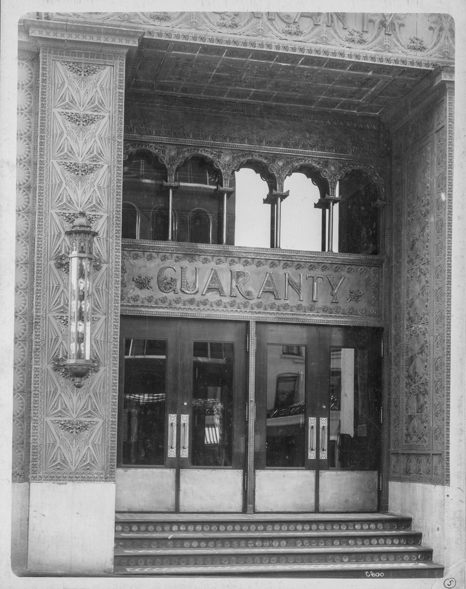 original 1896 oversized louis sullivan-designed ornamental cast iron interior guaranty or prudential building office door hardware