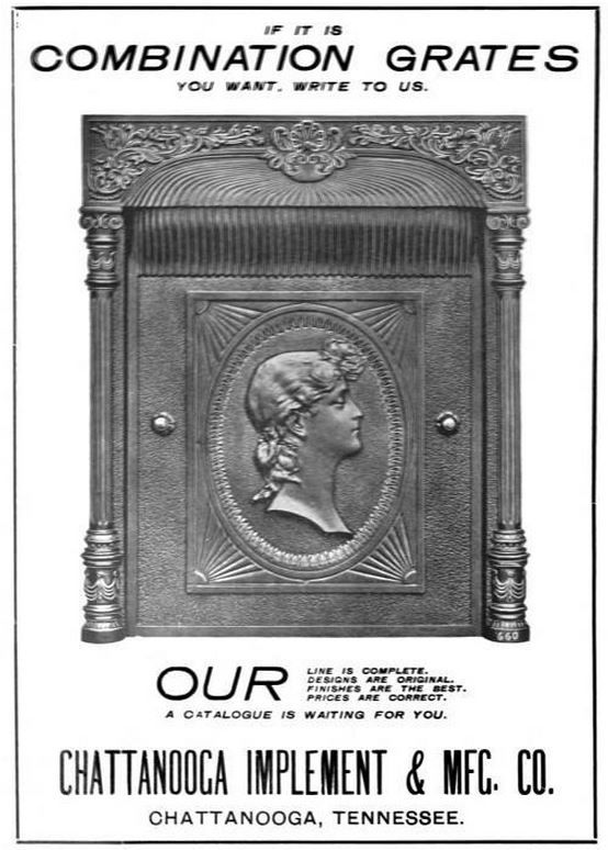 seldom found 19th century original and intact three-sided salvaged chicago fireback with figural circular medallion