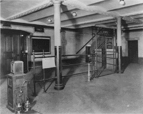 original early 20th century brass-plated bronze new york city interior subway station bare bulb pendant light fixture