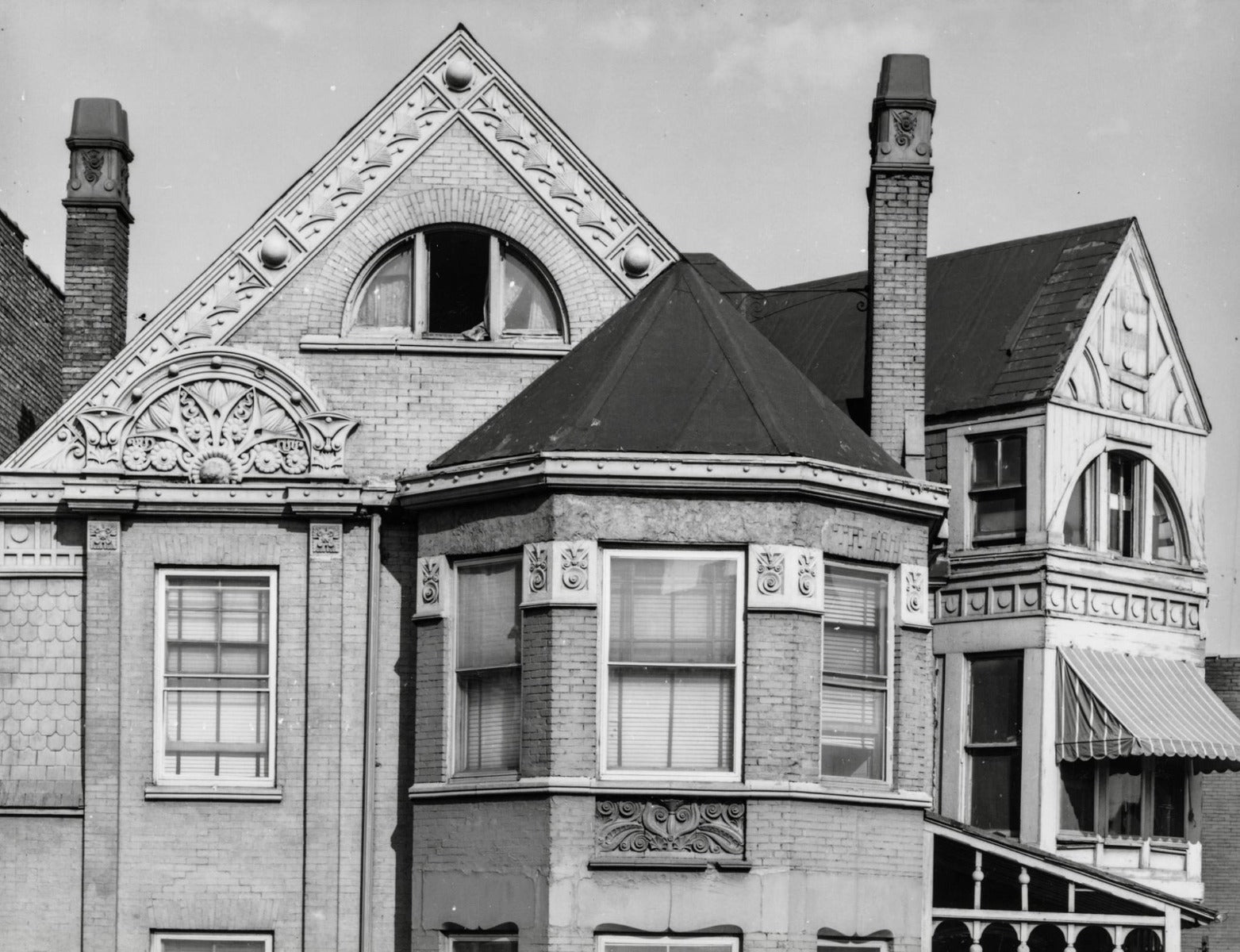 original red slip glazed 1884 louis h. sullivan-designed martin barbe residence terra cotta block