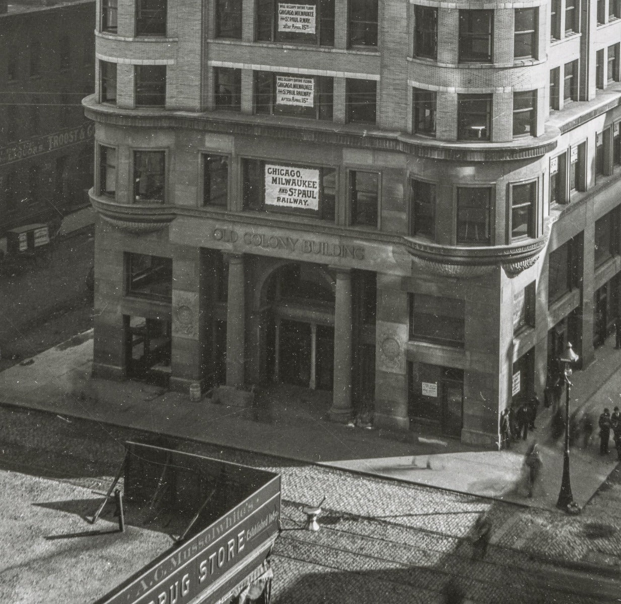 late 19th century original ornamental cast iron old colony building lobby elevator call box designed by holabird and roche