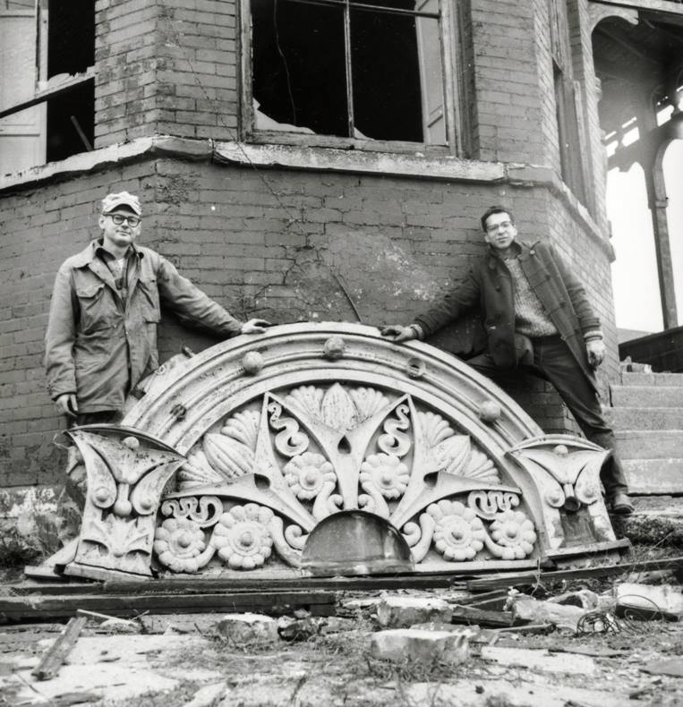 original red slip glazed 1884 louis h. sullivan-designed martin barbe residence terra cotta block