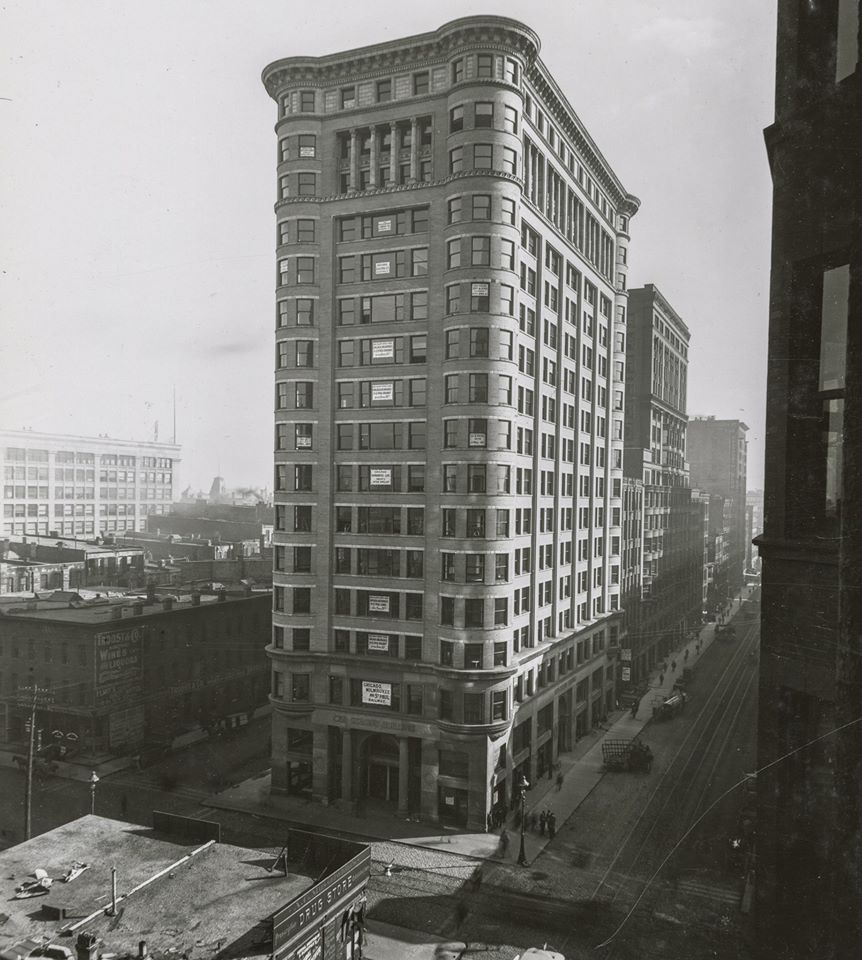 museum-quality original custom-designed holabird and root old colony building interior lobby elevator door medallion