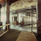 original 1889-90 louis h. sullivan-designed cast plaster auditorium building 10th floor dining room ceiling border ornament