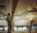 historically important louis h. sullivan-designed ornamental cast plaster auditorium hotel library room ornament