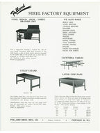 hard to find original depression era american antique industrial a. finkl & sons foundry locker room sitting bench bases comprised of brushed cast iron metal