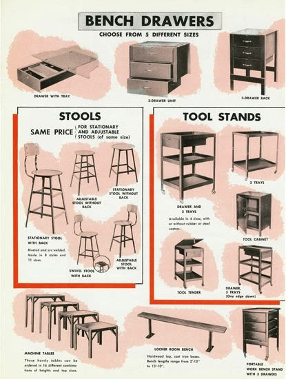 c. 1940's original and intact american industrial pollard four-legged factory machine shop angled steel stool with maple wood seat