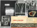 historically important 1954 original chicago institute of design louis sullivan exhibit silver gelatin print of the getty tomb