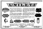 unique repurposed vintage american industrial electrified "unilet" table or desk lamp with intact caged ruby red glass globe