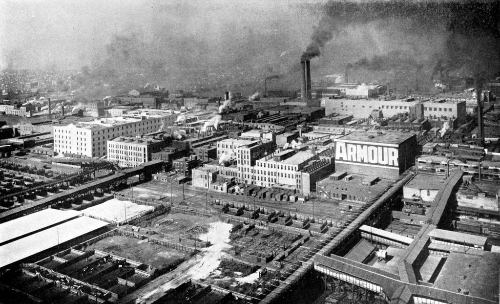rare and historically important exterior building armour laboratories hand-painted early 20th century sign