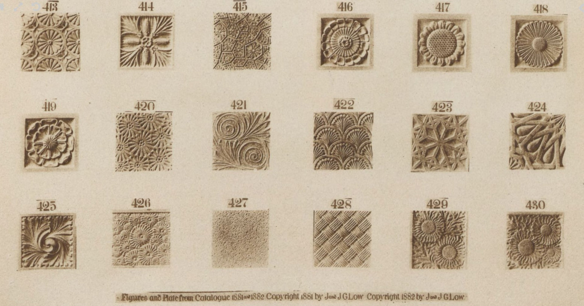 original hard to find salvaged chicago interior residential 1880s j.g. and j.f. low art tile with geometric pattern