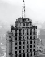 original roanoke or lumber exchange building outdoor cast bronze sidewalk plaque laid by dahl-stedman company