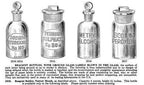 single c. 1920's original american vintage apothecary embossed letter chemistry lab ammonium hydroxide clear glass reagent bottle with intact topper