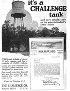hard to find and highly sought after original oversized antique american salvaged chicago richman brothers building rooftop water tank base plaque with hand-stamped capacity and size
