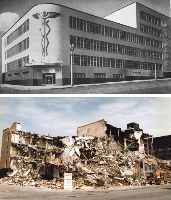 one of two american vintage medical heavy gauge steel hospital operating room mobile supply carts with integrated towel rack