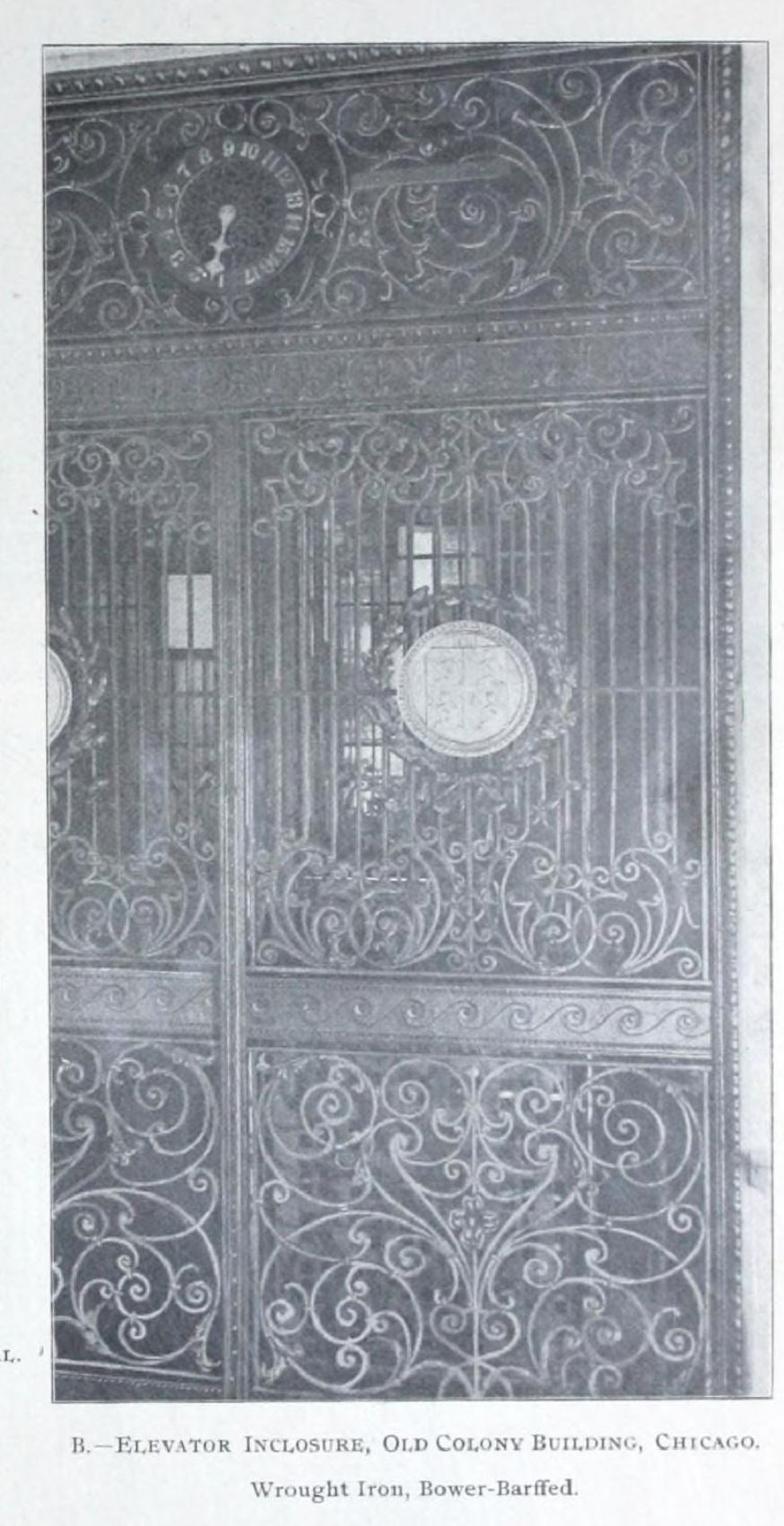 exceptionally rare museum-quality 1890's interior chicago architectural old colony building elevator door "coat of arms" bronze plaque or medallion