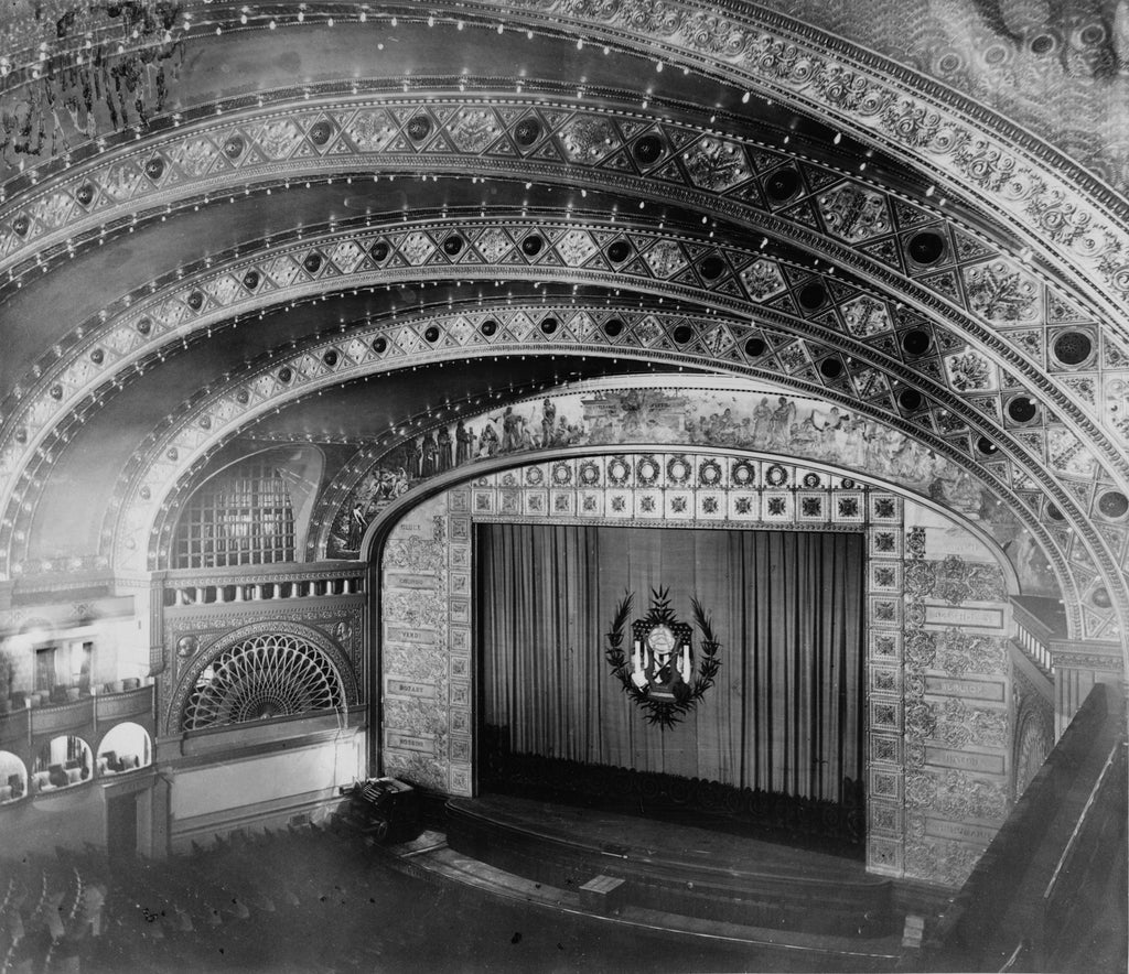 exceptional full-scale reinforced cast ornamental plaster interior limited edition auditorium theater proscenium ventilation dome cast directly from an original
