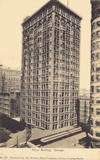 rare all original 19th century charles atwood-designed fisher building cast bronze elevator cab panel