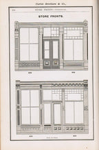 rare original and intact 19th century hardbound curtis brothers and company new universal wood trimwork book including "sash, doors, blinds, and mouldings"