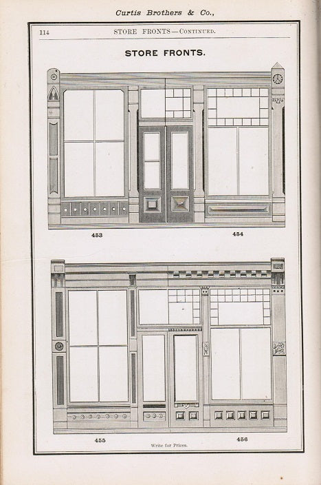 rare original and intact 19th century hardbound curtis brothers and company new universal wood trimwork book including "sash, doors, blinds, and mouldings"
