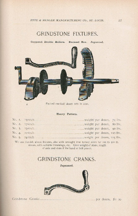 out of print late 19th century highly collectible ette & henger manufacturing company hardware catalogue no. 3